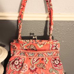 Vera Bradley Kisslock Purse Pink