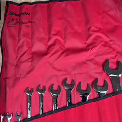 Snap-On 11 Piece Metric Low Torque Slimline Open End Wrench Set