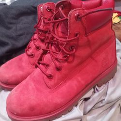 Timberland Men’s 6” Premium Red Waterproof Boots – Iconic Rugged Style