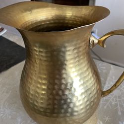 Old Fashioned Brass Pitcher 