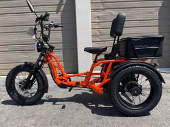 All New MeetOne Tour 2.0 Dual Motor Semi -Recumbent Electric Trike 2400 Watts Peak 20O Miles Range Meet One