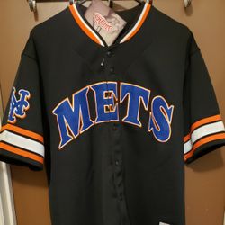 ?LB New York Mets Stitched Jersey Brand Stitches Size Large 