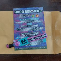 HARD SUMMER 2 Day Ga Wristband