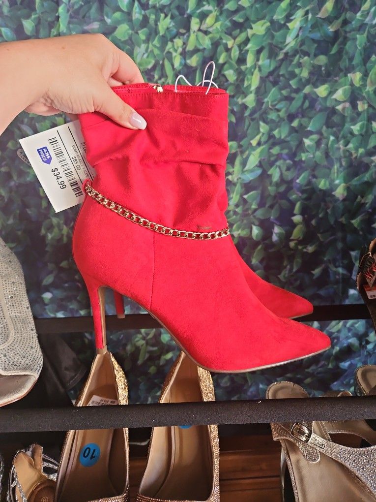Red Heel Boots
