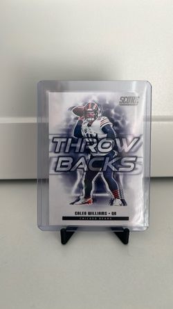 Caleb Williams Score Throwbacks Chicago Bears Card