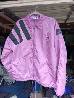 Adidas Pink Zip-Up Coach Jacket