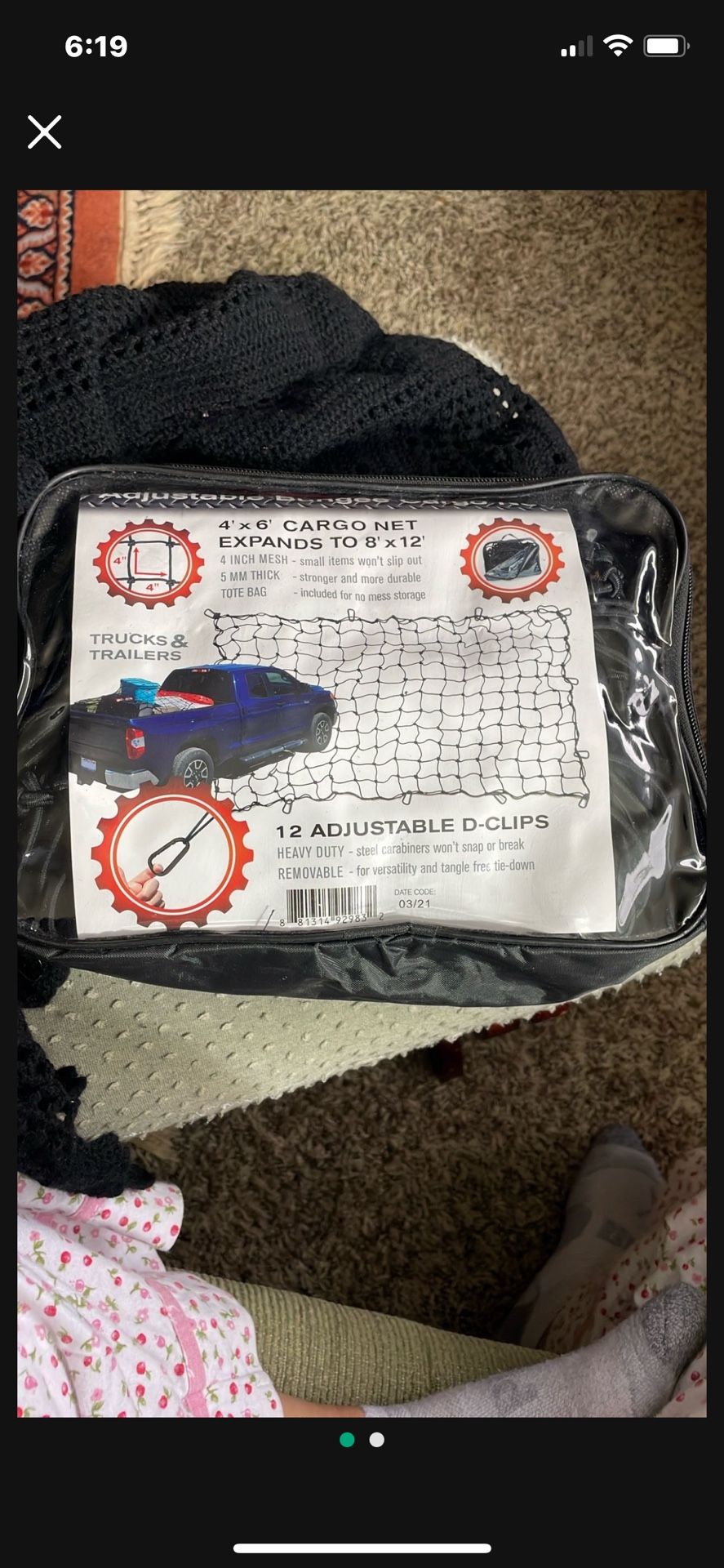 Adjustable Bungee Cargo Net