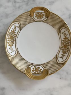 Bohemian gilt Gold dish