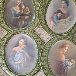Irene Spencer Pickard China Mother's Love Series Collector Plates Set of 4