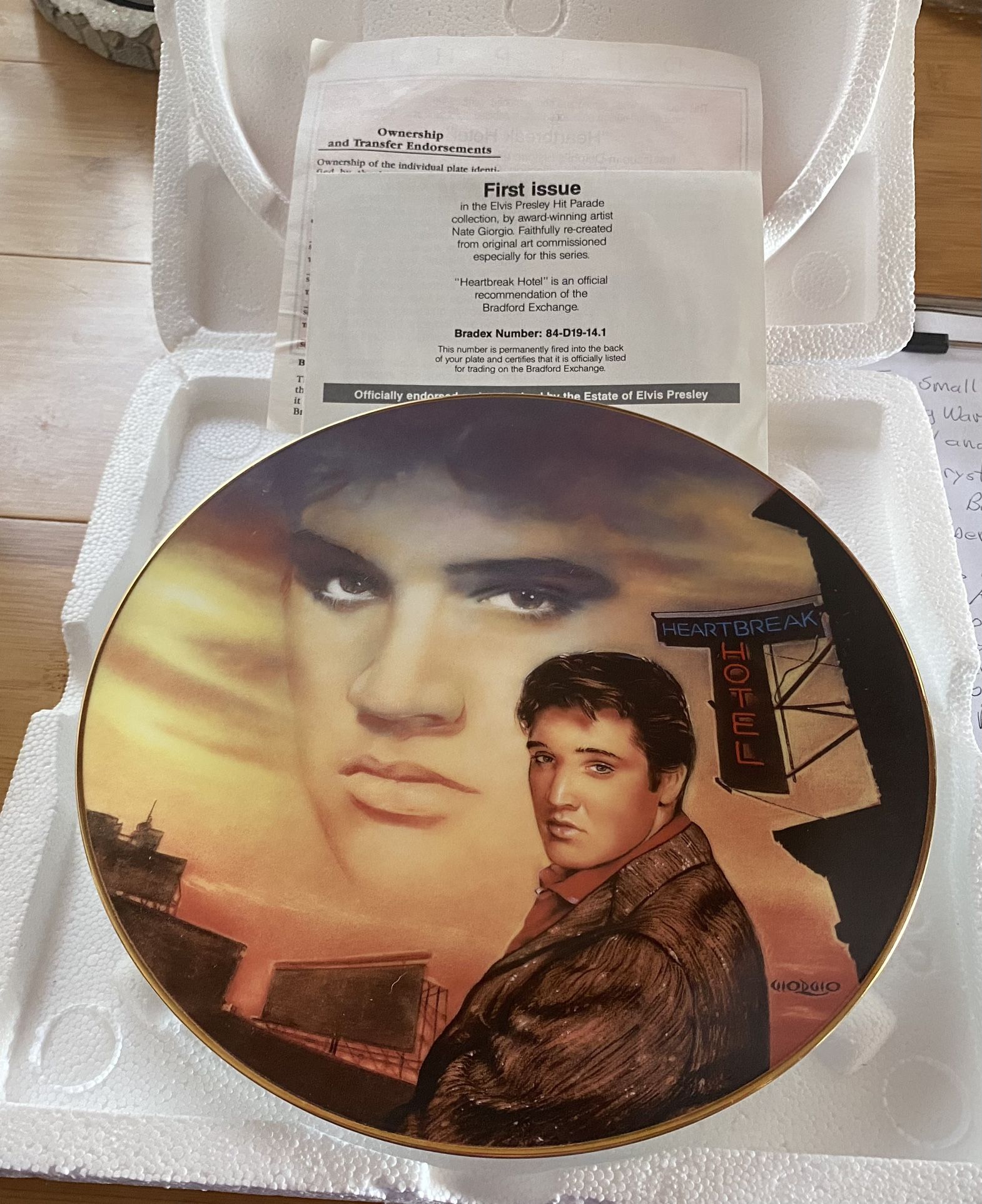 Bradford Exchange Elvis Plate