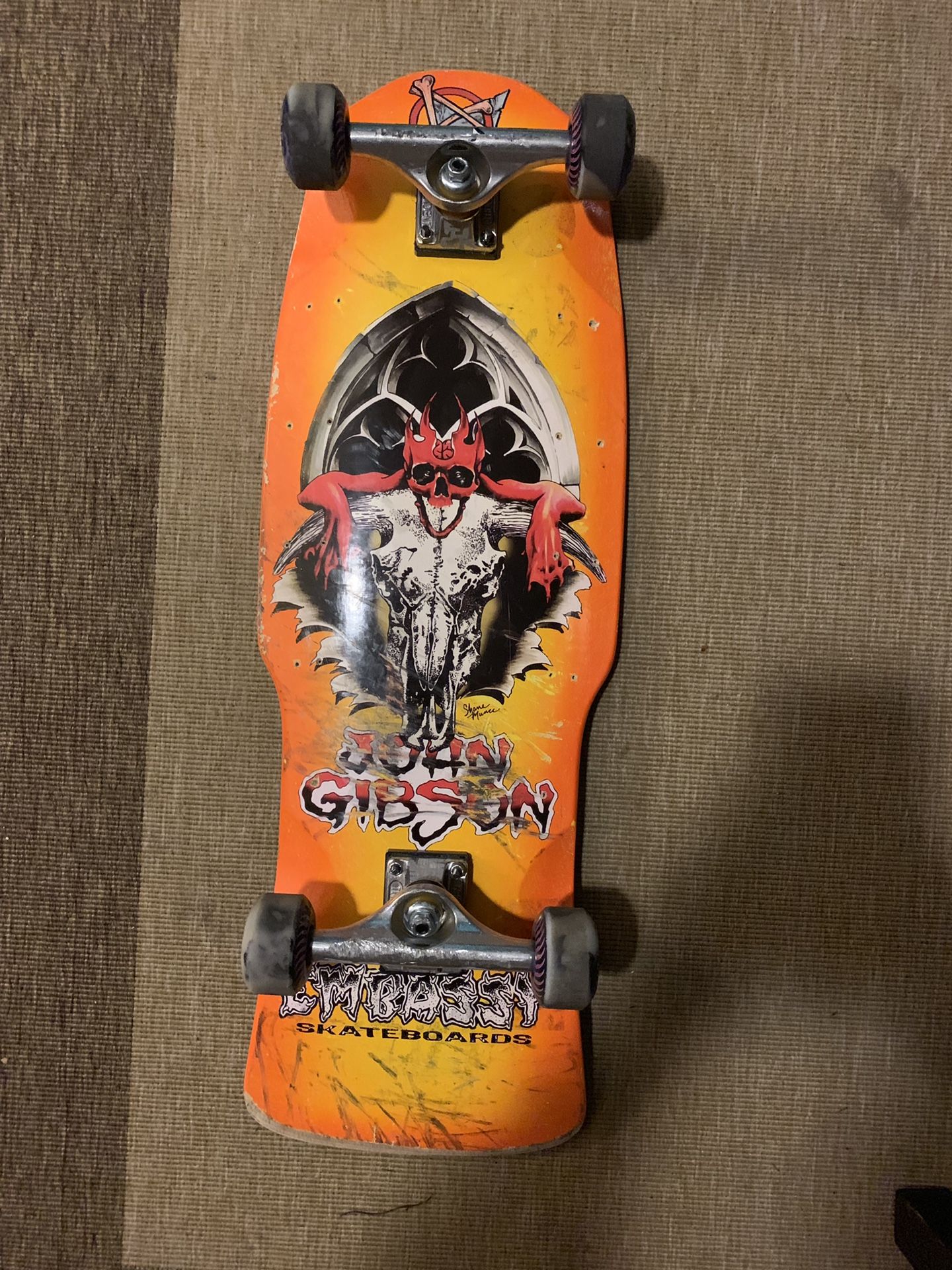 Zorlac Embassy John Gibson Skateboard complete