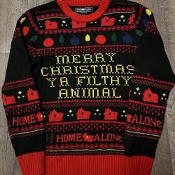 Home Alone Merry Christmas Ya Filthy Animal Sweater size Medium