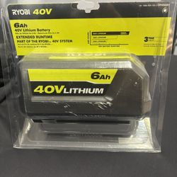 Brand New Ryobi 40V 6Ah Battery