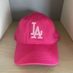 Hot Pink LA Embroidered Hat