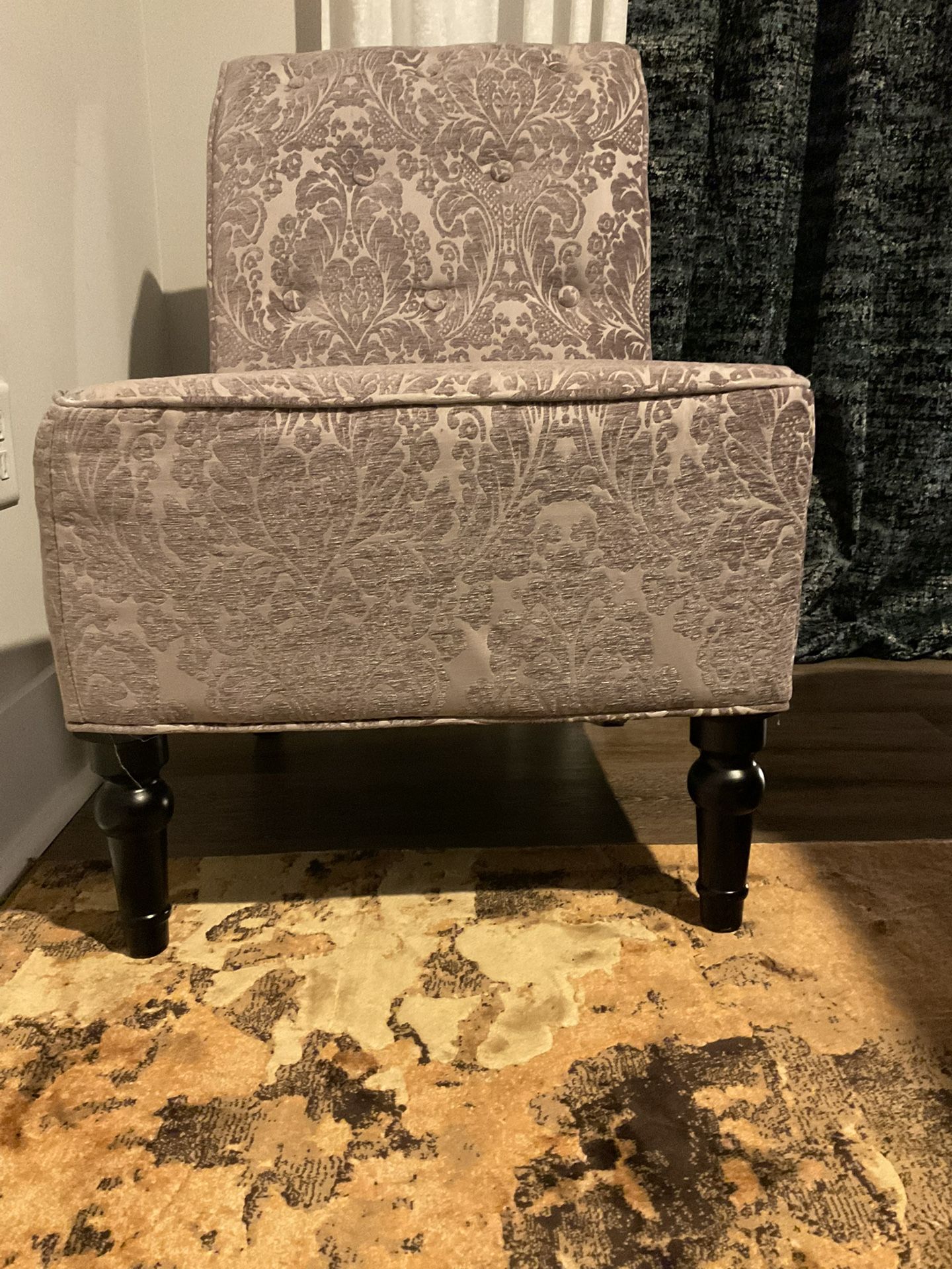 Lavender Textured Accent Chair