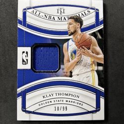 Klay Thompson 2019-20 Panini National Treasures All-NBA Materials /99 Warriors