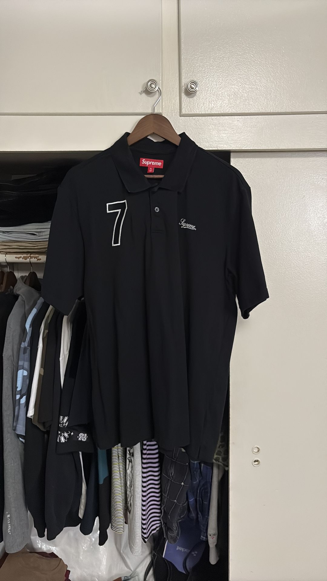 Supreme cursive polo XL