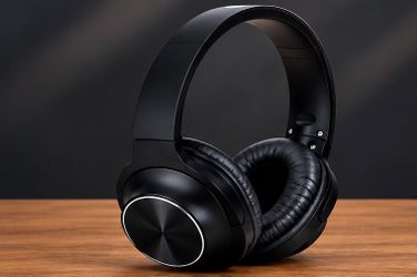 Black Over-Ear Bluetooth Headphones