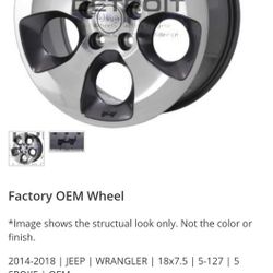 Jeep Wrangler 2012 And 2014 2015 17" And 18" Replacement Wheels