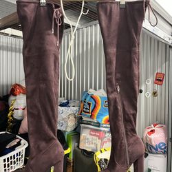 Boots (unknown Brand) Maroon/purple