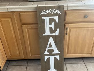 Kitchen decor EAT Sign 