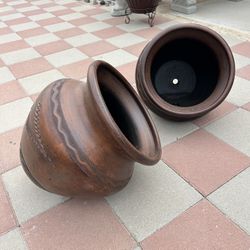 New Flower Pots Made Out Of Clay 