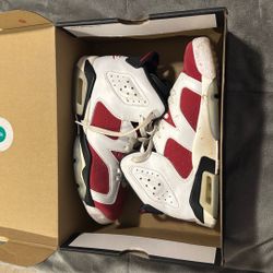 air jordan 6 retro white carmine black