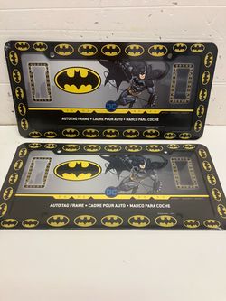 Batman plastic license plate frame
