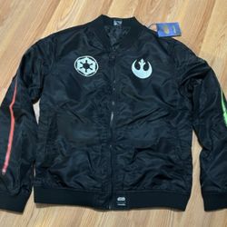 Star Wars MAY 4TH Glow N Dark Bomber Jacket XL NWT Cakeworthy Special Edition