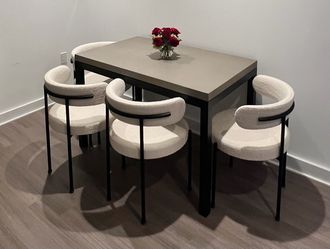 CB2 Boucle Chairs - Set of 4