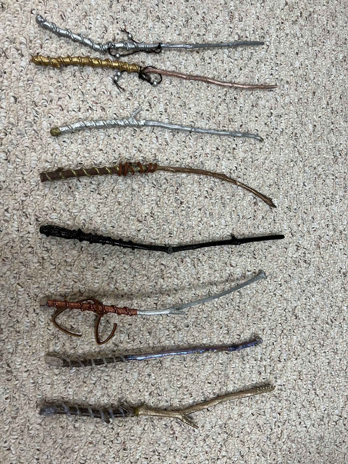Set Of 8 Handcrafted Wands