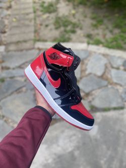 Jordan 1 High Patent Bred Size 9
