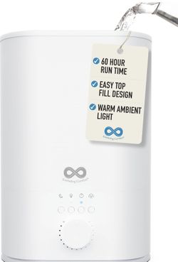 Humidifier 6L Large Room High Mist Output 60 Hour Runtime Ultrasonic Top Fill Humidifier Easy To Use And Clean Indoor