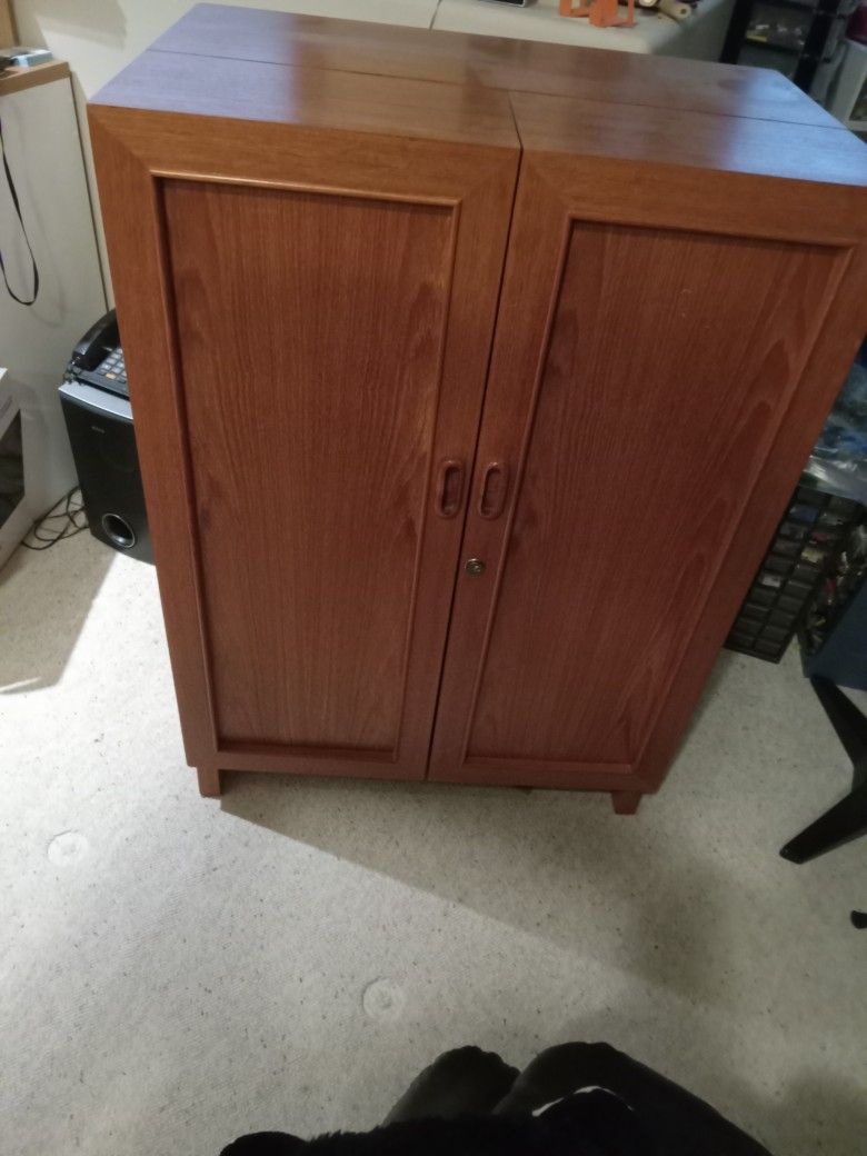 Teak Fold Out Desk. Super Unique!