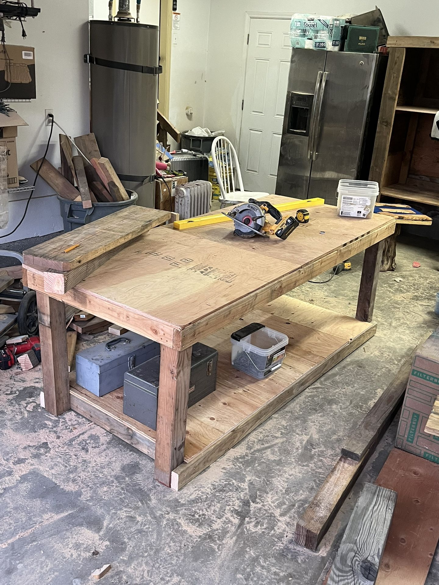 Mobile Garage Workbench And Tool Storage