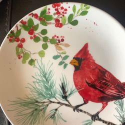 #plates #home #decor #cardinals #birds 