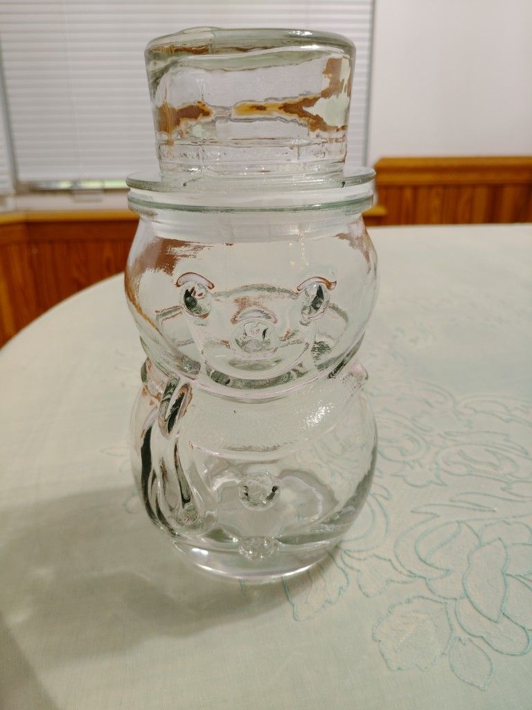 Vintage Glass Mr. Peanut