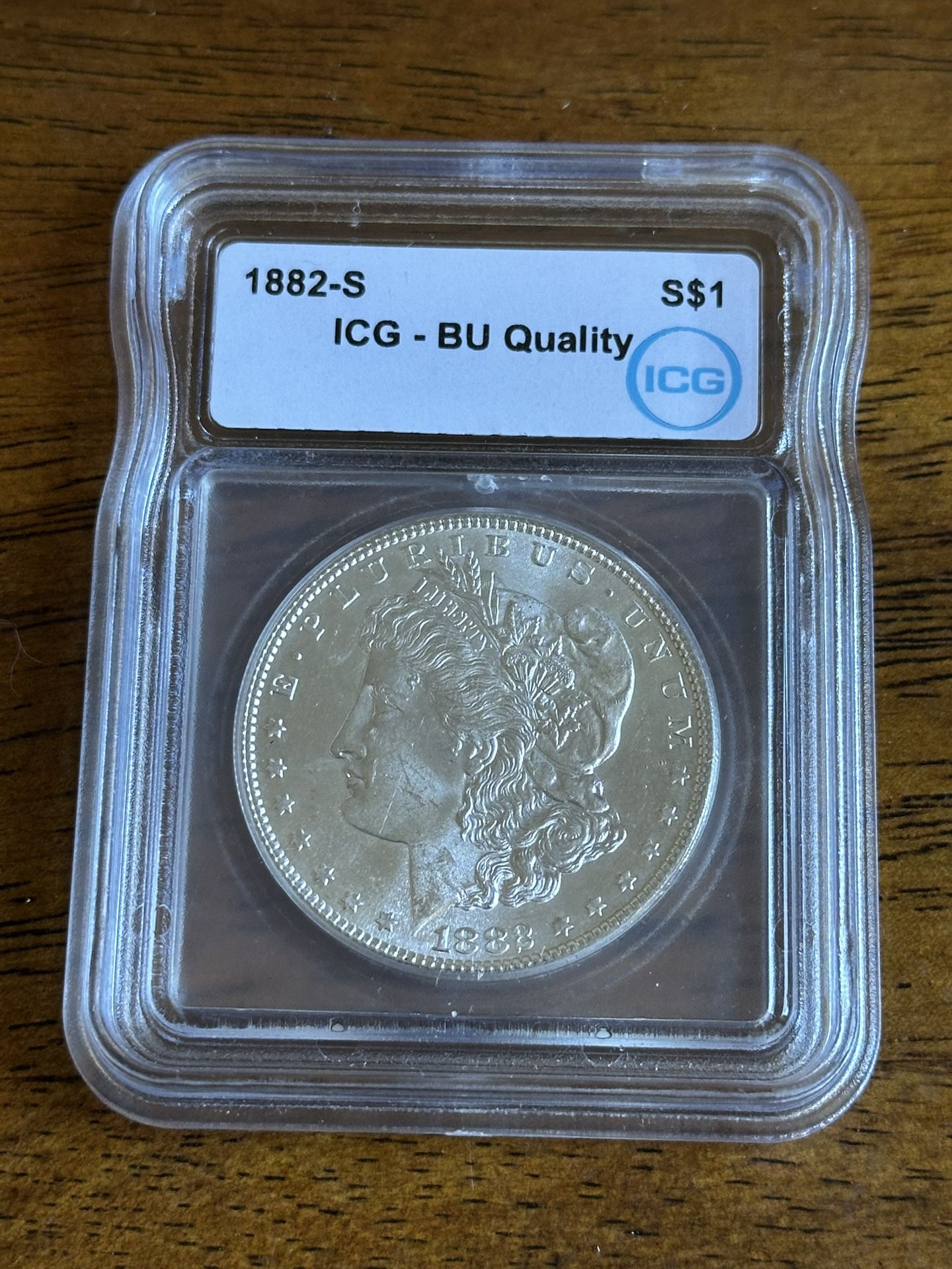 1882 S Morgan Silver Dollar BU