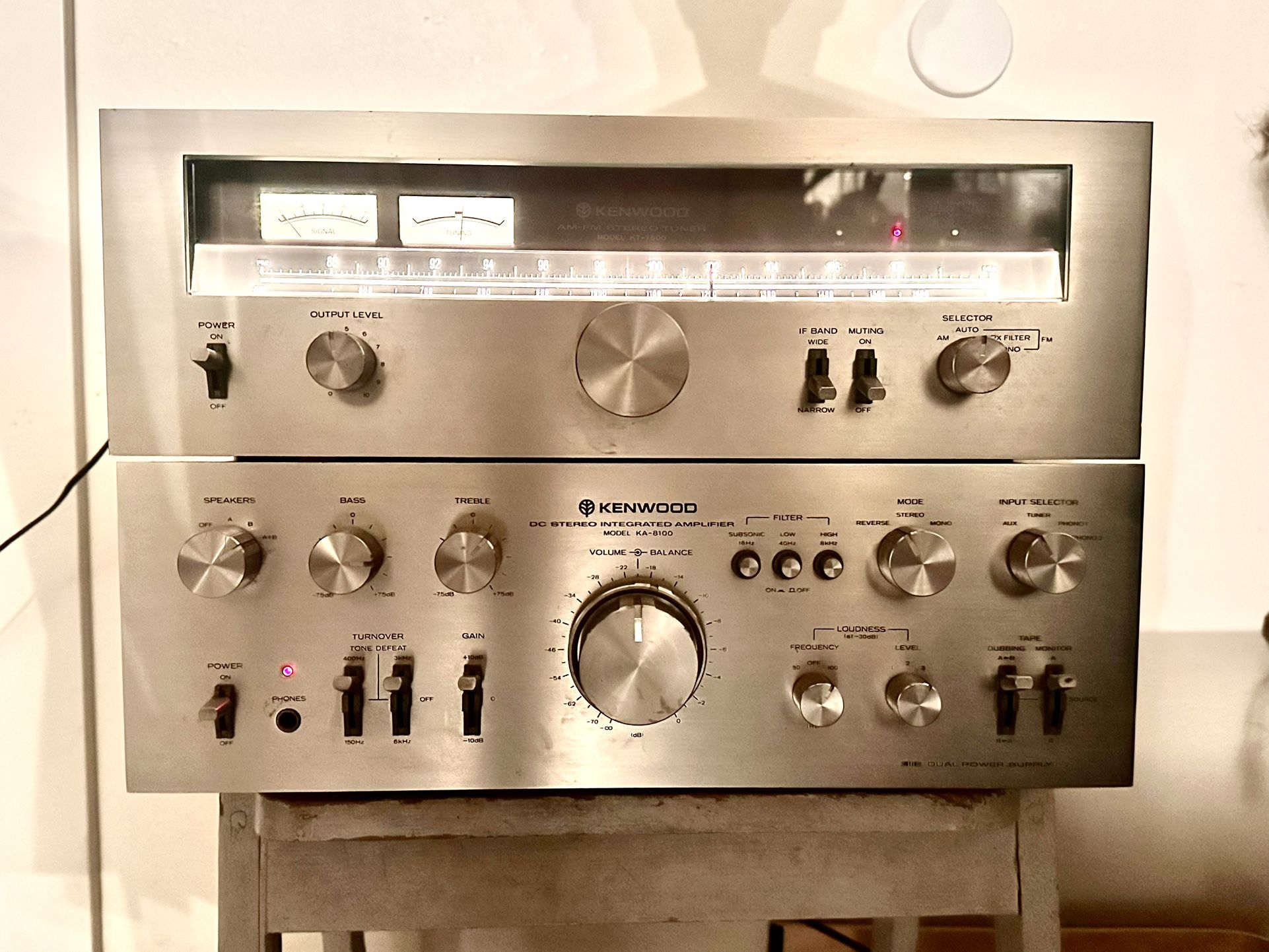 Kenwood KA-8100 And KT-7500