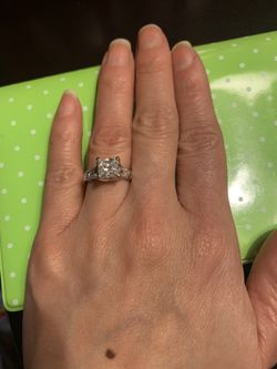 10kt wg cz ring sz5