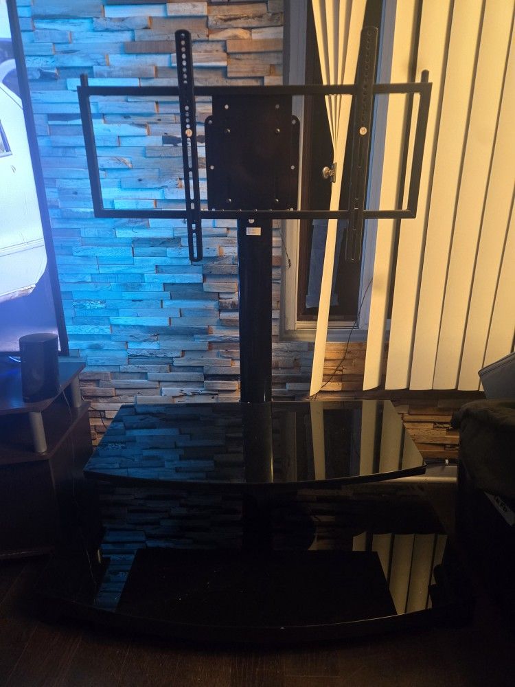 Black Adujustable TV Stand