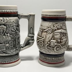 Avon collectible Transportation mugs