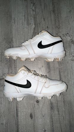 Nike Jordan 1 White Cleats size 4.5 Y
