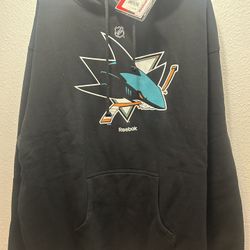 NWT San Jose Sharks Reebok Center Ice Authentic Pullover Hoodie Men’s Size XL