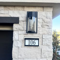 14 New Maxim LED Exterior Wall Lights – Model 55894BGBK – 14 Available