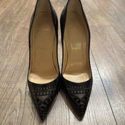 Christian Louboutin Kristali 100 Patent/suede Burma