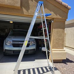 WERNER 8 FOOT ALUMINUM LADDER 