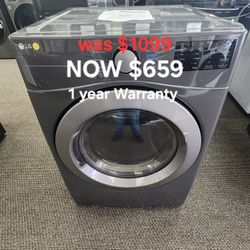 7.4 Cu Ft Vented Stackable Electric Dryer In Middle Black With Sensor Dry Technology 