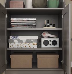 Grey Storage Cabinet