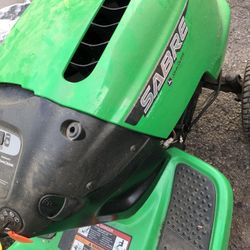 John Deere 42 Inch Riding Mower Lawn Tractor Needs Deck Repair 